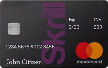 Skrill Mastercard debit card